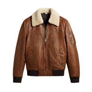 Leather Bomber Jacket