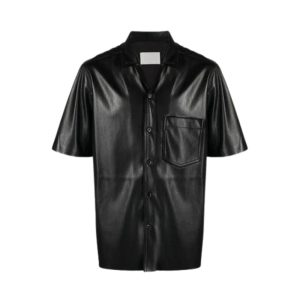 Men Leather Shirt