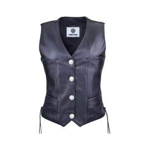 Women Leather Vest