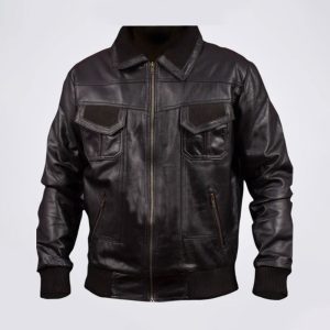 Leather Bomber Jacket