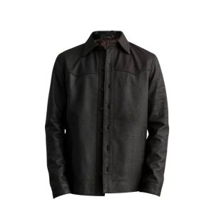 Men Leather Shirt