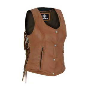 Women Leather Vest