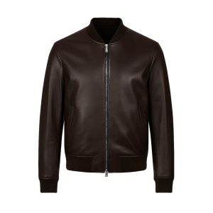 Leather Bomber Jacket