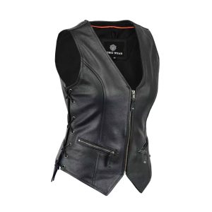Women Leather Vest