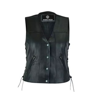 Women Leather Vest