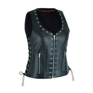 Women Leather Vest