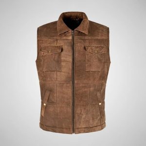 Men Leather Vest